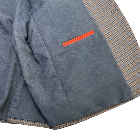 Indie Academia Professor Plaid Blazer Professor Preppy Teacher Grandpa Money 42R - Picture 7 of 8